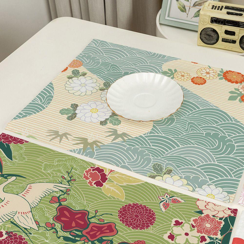 Thảm Lót Bàn Ăn Mềm Mại Chống Thấm Nước Phong Cách Nhật Bản