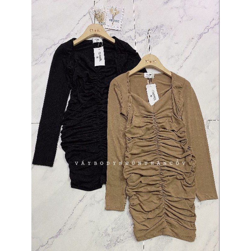 Váy body rúm thân hack dáng thần thánh YL