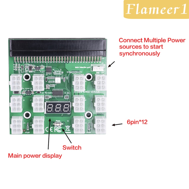 1 Bảng Mạch Ngắt Nguồn Cho Hp Psu Server 6pin Sang 8pin