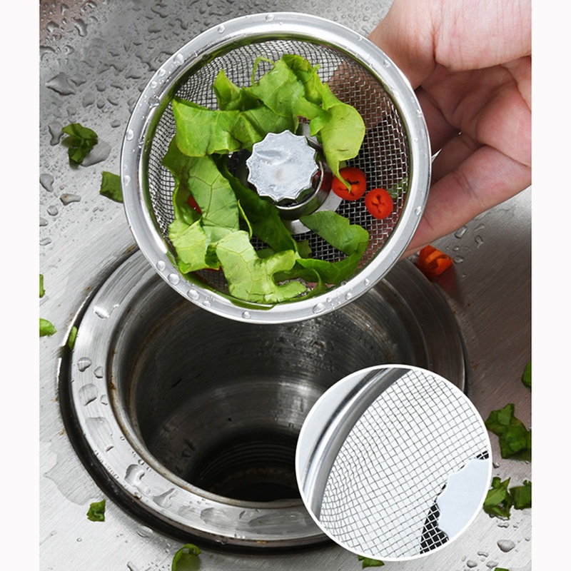 Lưới Lọc Bằng Thép Không Gỉ Chống Tắc Nghẽn Cho Bồn Rửa Nhà Bếp / Phòng Tắm