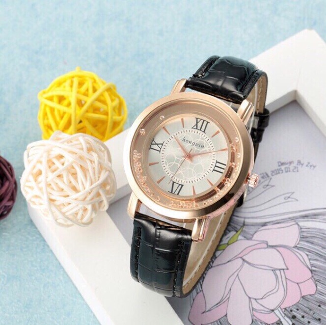 [Mã FAMARAL2 giảm 10K đơn 50K]ĐỒNG HỒ NỮ DÂY DA SHDHD HẠT XOAY KIM CƯƠNG CỰC ĐẸP | BigBuy360 - bigbuy360.vn