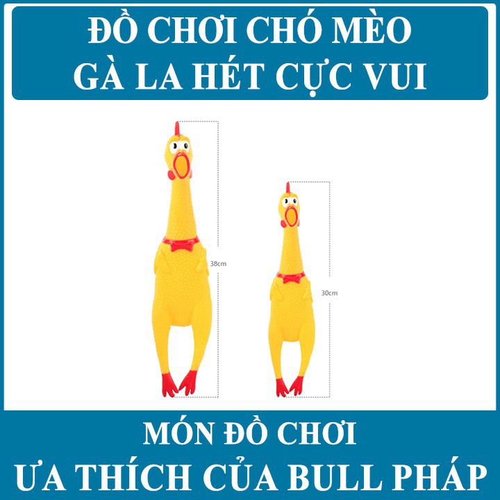 [ĐỒ CHƠI CHÓ MÈO] Gà La Hét - Gà Nhựa Biết Kêu Cực Kute