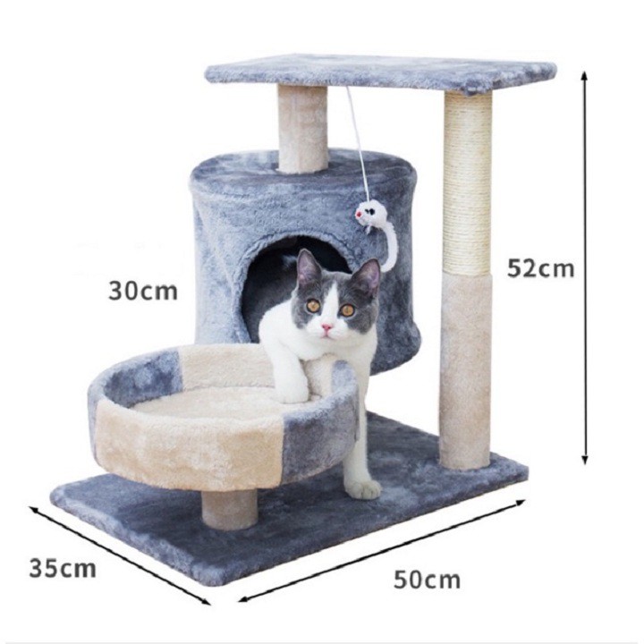 (Xả Kho) Cattree nhà mèo 3 tầng - Nhà cây cho mèo