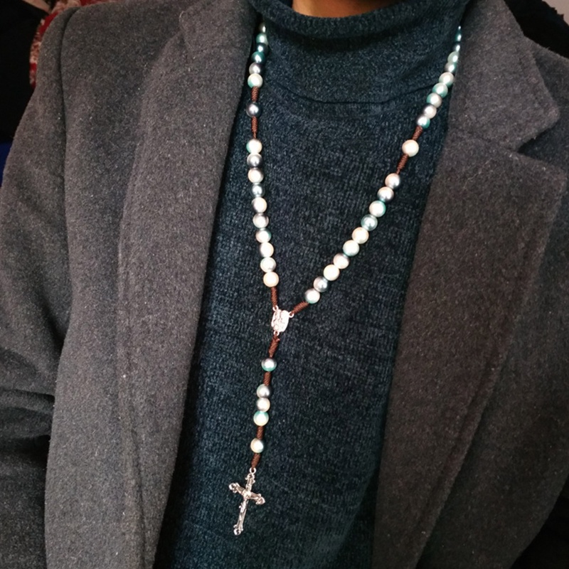 Vòng cổ Chuỗi Hạt Đá Rosary 6 C Nhiều Màu Sắc Cầu Nguyện Dành Cho Nam Và Nữ