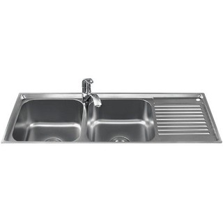 {S105} Chậu Rửa Bát, Bồn Rửa Bát chén Sơn Hà 2 hố 1 bàn S105 SS304 Cao cấp