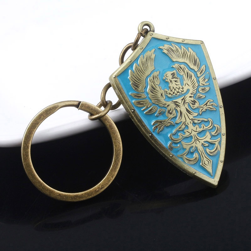 Móc khóa kim loại hình khiên phong cách Game Dark Souls