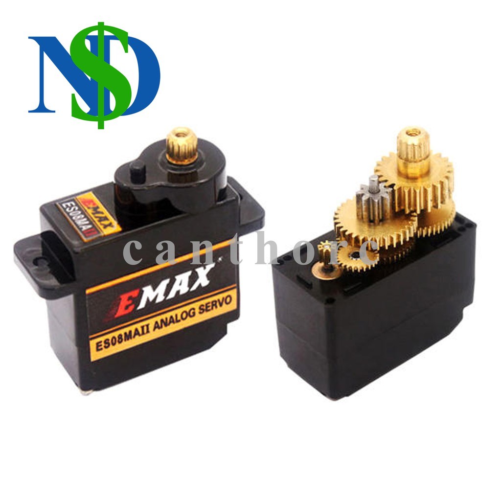 Động cơ lái Servo Emax ES08MA ES08MD II nhong kim loại
