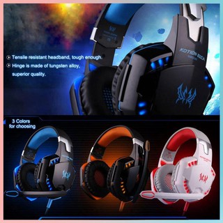 Tai nghe chơi game G2000 Pc Gamer Âm thanh vòm stereo Tai nghe chơi game qua tai