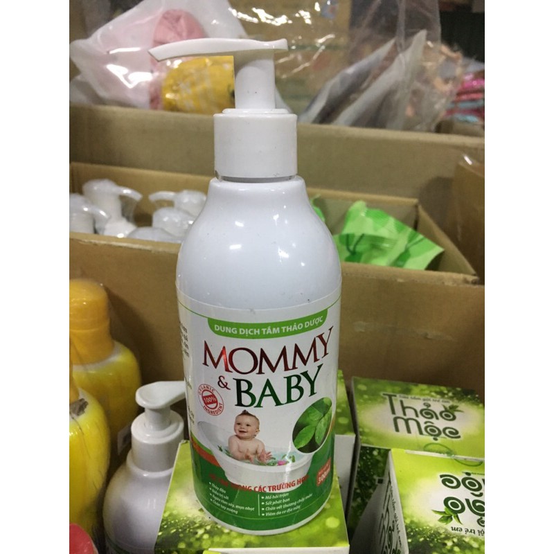 Tắm lá thảo mộc Mommy, sữa tắm gội cho bé