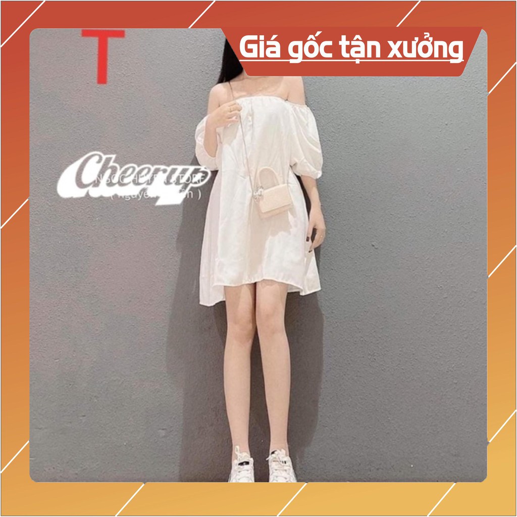 Váy trễ vai chun tay TT12 | BigBuy360 - bigbuy360.vn