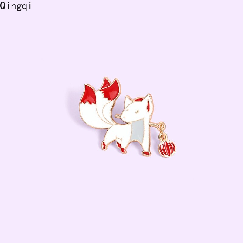 Ghim cài áo Miss Zoe hình cáo chín đuôi thời trang cá tính