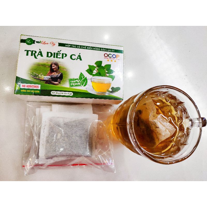 TRÀ DIẾP CÁ VY LỤA (trà túi lọc tiện dụng)