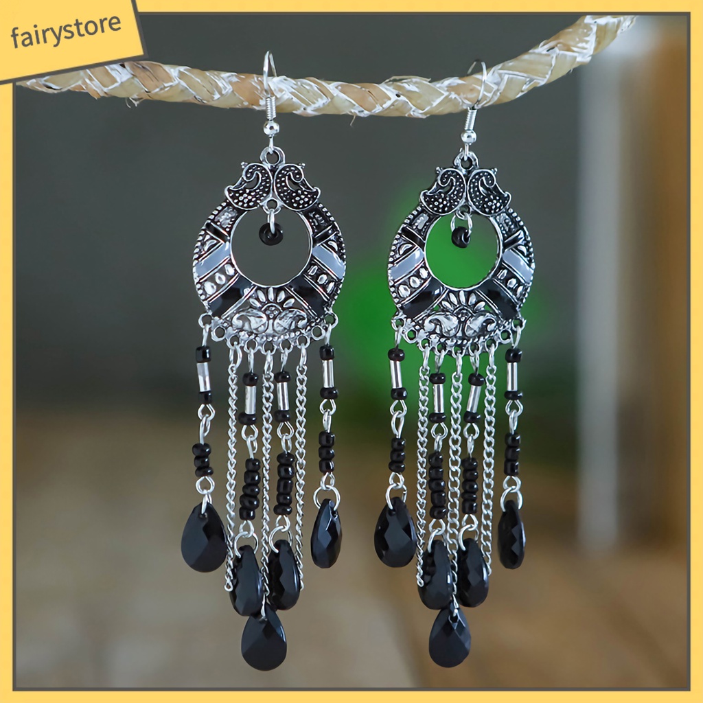 Khuyên tai nữ trang dáng dài tạo hình độc đáo