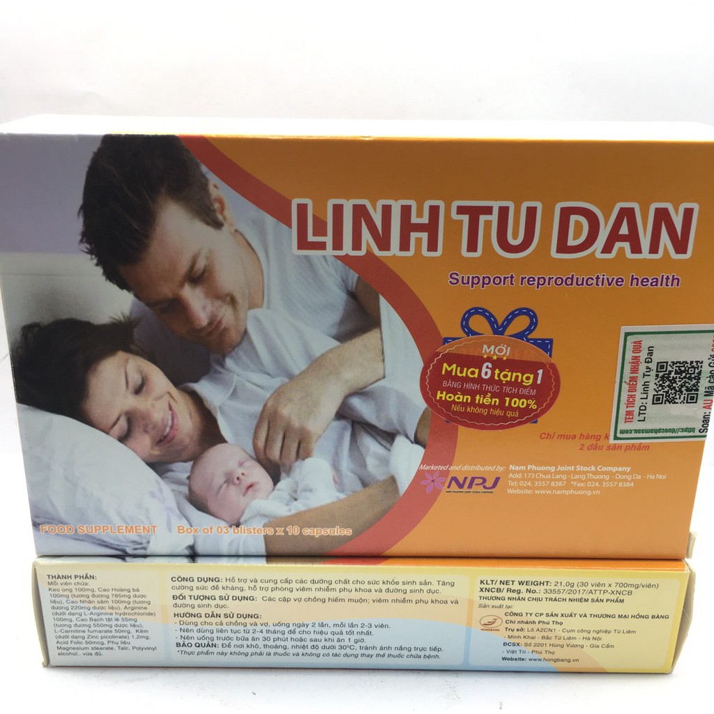 Linh Tự Đan Hộp30 viên