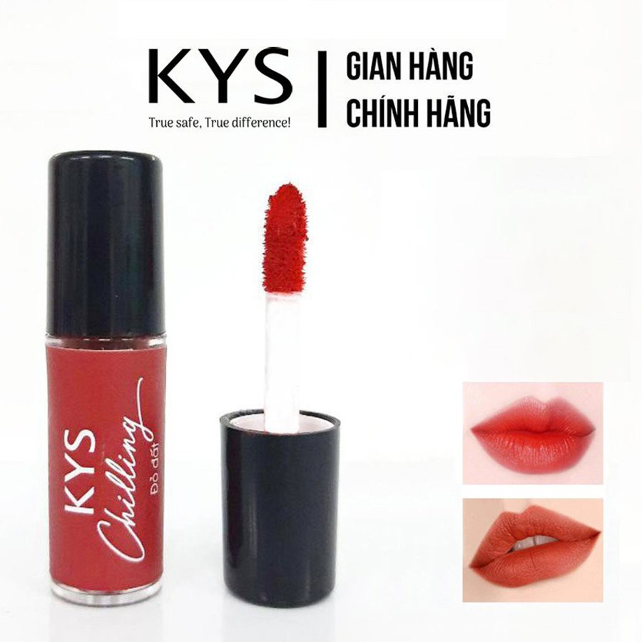 Son kem lì lâu trôi KYS Chocolate Matte Lipstick (phiên bản tester mini 0,8 gram/ cây)