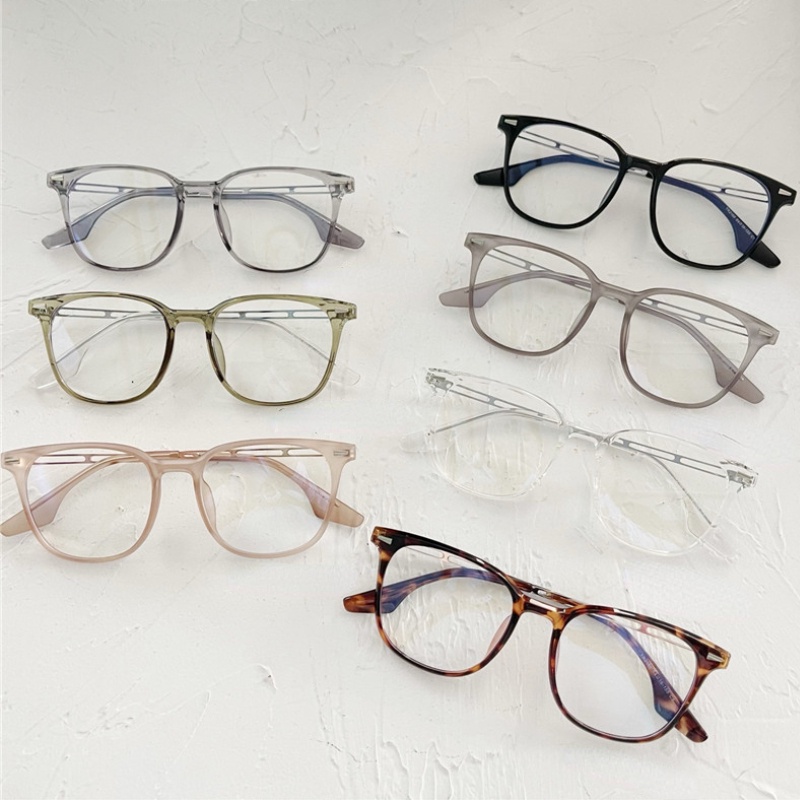 Mắt Kính Gọng Vuông Kim Loại TR90 Chống Ánh Sáng Xanh Thời Trang