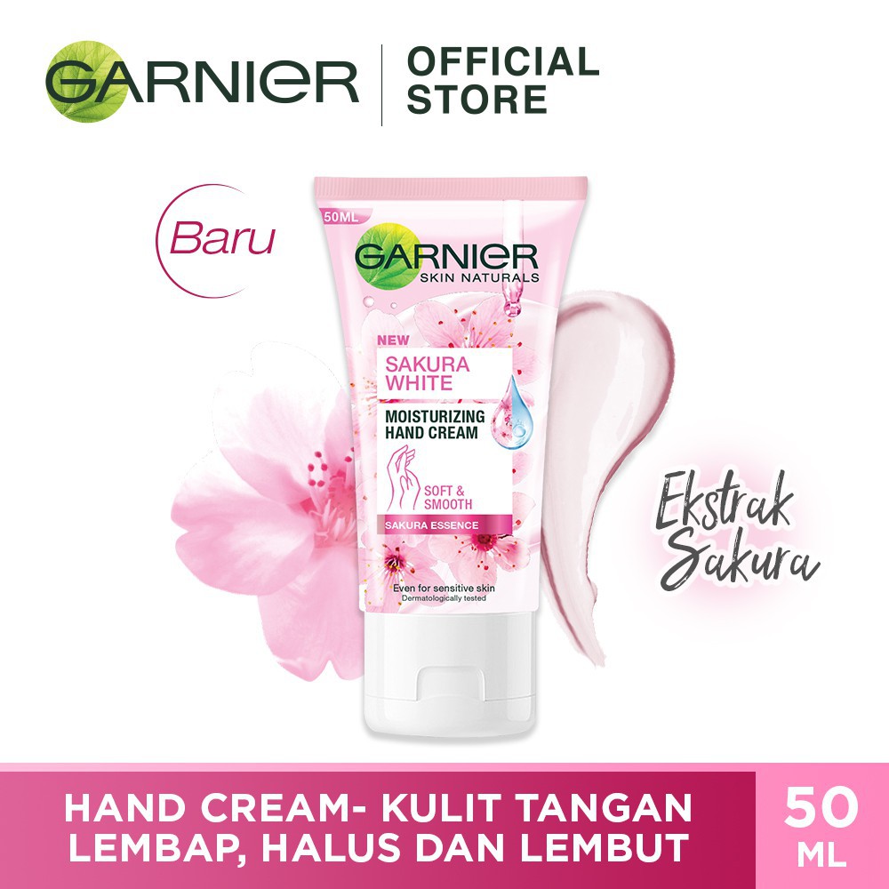 (Hàng Mới Về) Kem Dưỡng Ẩm Làm Trắng Da Tay Garnier Sakura 50ml