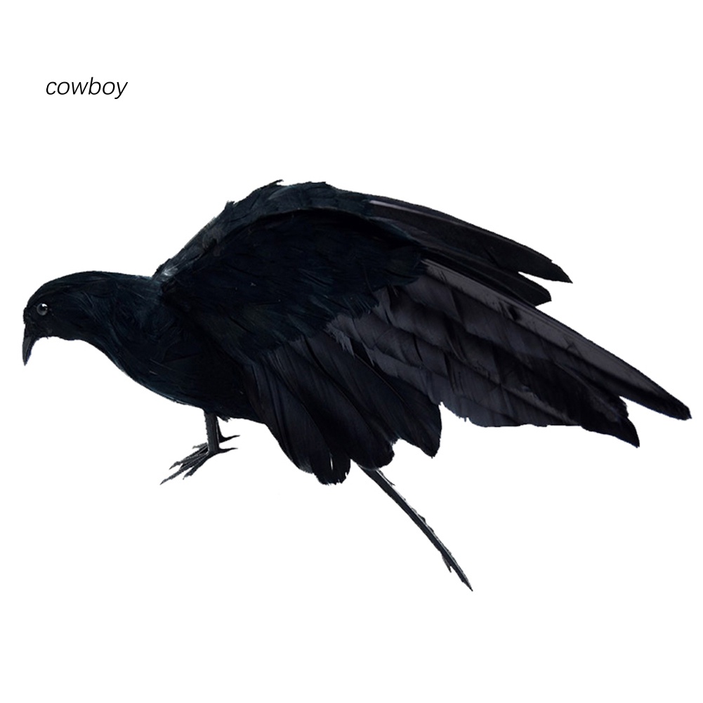 Chim Giả Có Lông Vũ Dùng Trang Trí Halloween