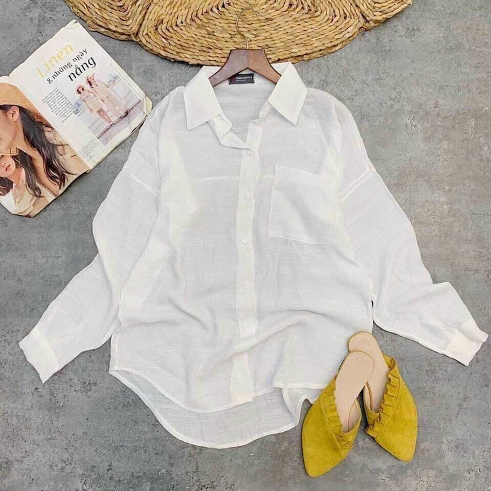 Áo sơ mi nữ công sở ❤️FREESHIP❤️ Áo kiểu nữ chất đũi nhật xịn mịn mềm đẹp như hình thời trang cá tính A-T Fashion - SMN1