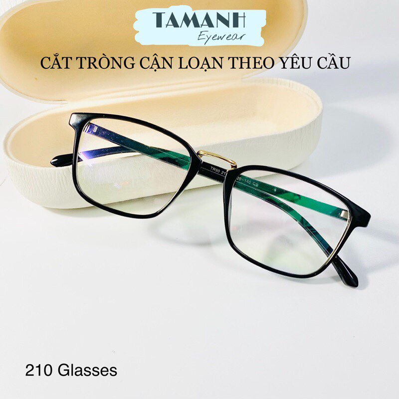 Gọng kính dẻo nam nữ TAMANHEYEWEAR 210 dáng vuông - nhận cắt mắt cận, viễn, loạn theo yêu cầu