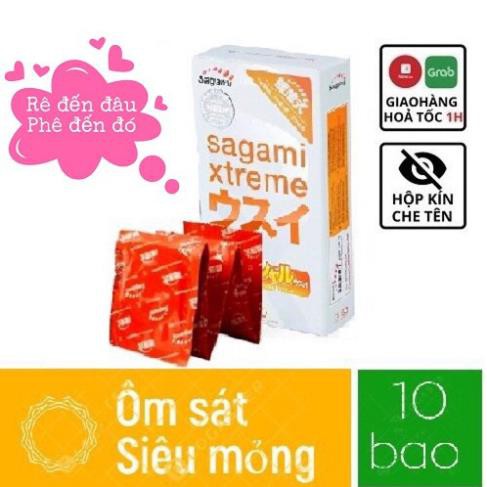 BAO CAO SU SAGAMI SUPRE THIN - SIÊU MỎNG CẢM GIÁC NHƯ KHÔNG DÙNG BAO - HỘP 10 BAO