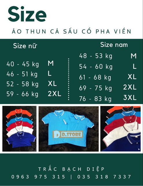 Áo thun chất cá sấu tay, cổ viền