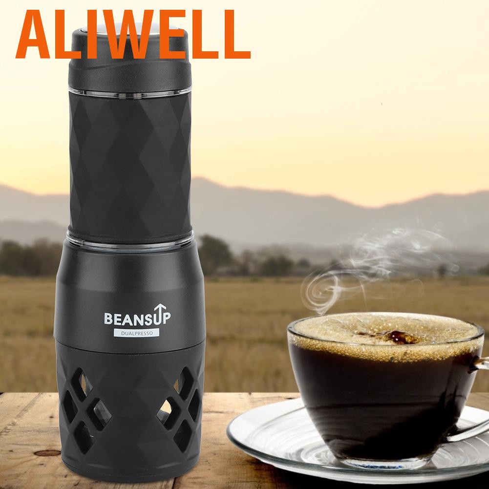 Aliwell Portable Mini Manual Coffee Maker Handpress Capsule Powder Machine Travel