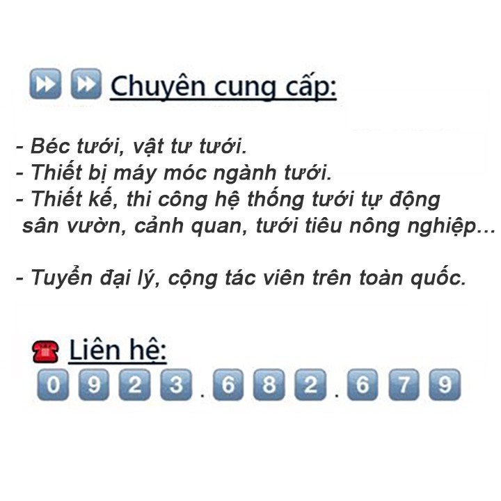 [Sỉ 100 cái] Khớp nối gắn béc tưới S2000 và các loại béc có đầu nối ren trong 17mm