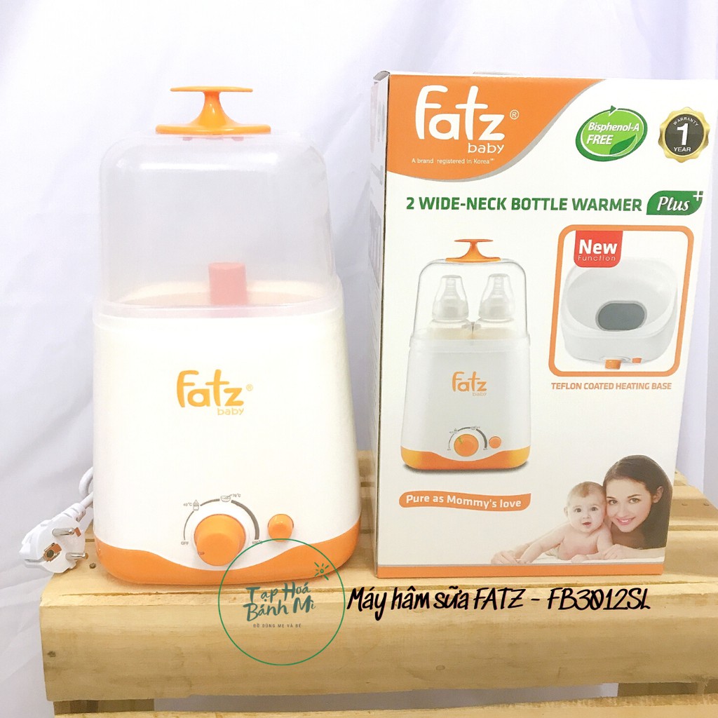 Máy hâm sữa tiệt trùng Fatz 2 bình cổ rộng mã FB3012SL