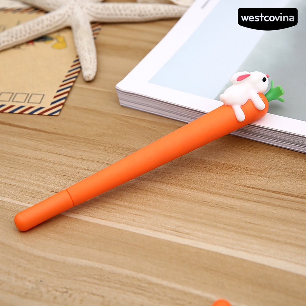 Bút Mực Gel Silicone Ngòi 0.5mm Hình Thỏ Dễ Thương
