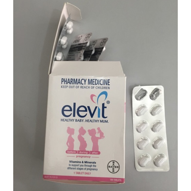 Vitamin tổng hợp Elevit Úc cho bà bầu 100 viên - Bee house