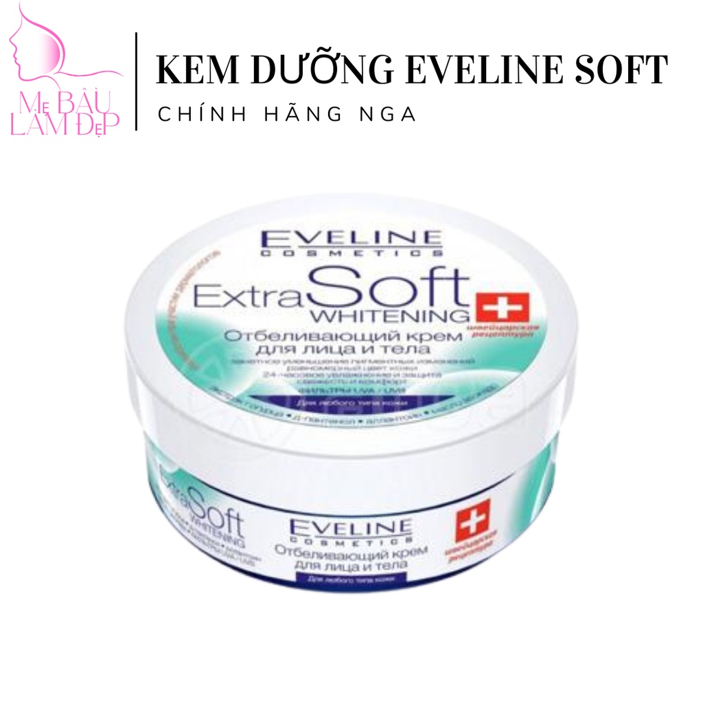 Kem dưỡng Eveline Extra Soft Whitening 200ml - Hàng chính hãng Nga