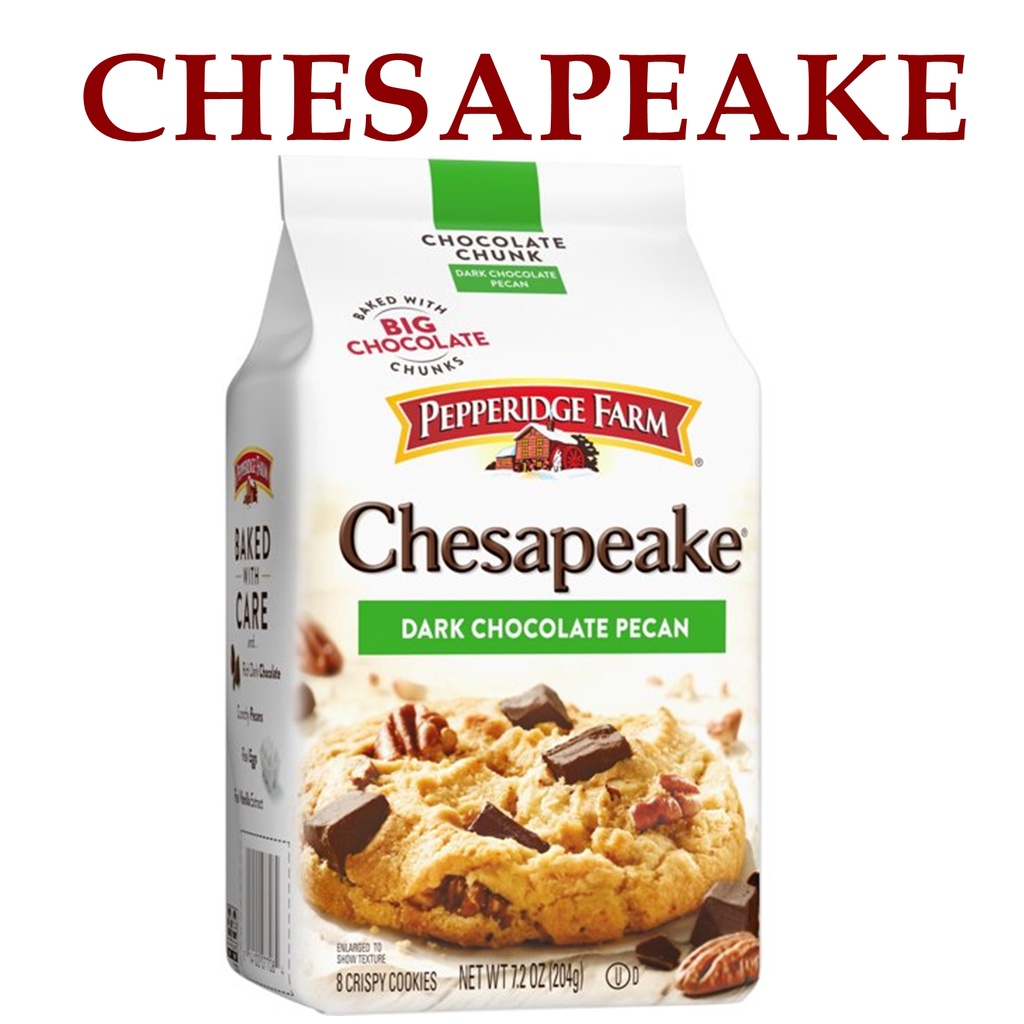 Bánh Socola hạt hồ đào Chesapeake Pepperidge Farm 204g, Sản xuất tại Mỹ - kiểu như Nantucket, Milano