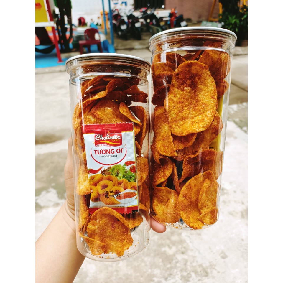 | SIÊU KHUYẾN MÃI|ĂN VẶT SNACK RAU CỦ| Khoai Tây Lắc Trứng Muối 🔥HÌNH THẬT🔥Ăn Vặt Sạch - Càng Ăn Càng Mê - Lon Pet 220gr