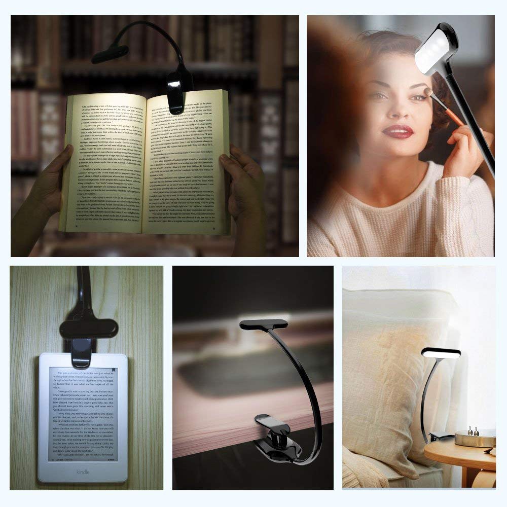 Đèn Kẹp Mắt 9 Bóng Led 3 Chế Độ Có Thể Sạc Được