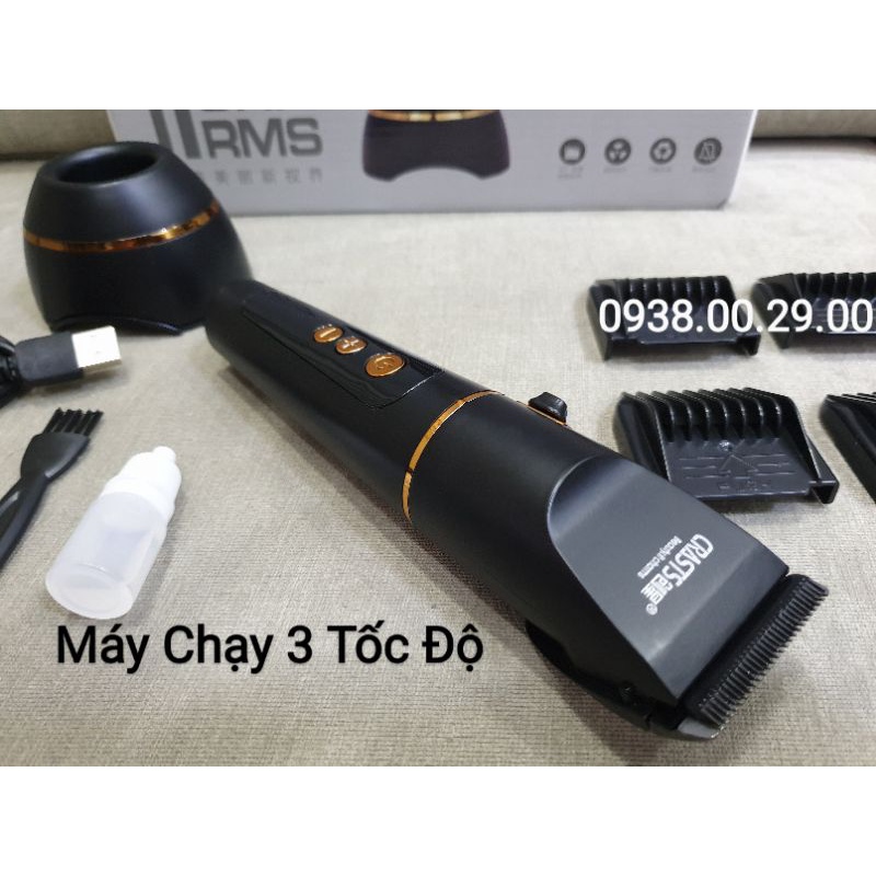 Tông Đơ Cắt Tóc Cao Cấp Crasts 7212, Tông Đơ Cắt Tóc Chuyên Nghiệp Lưỡi Sứ Carbon 3 Tốc Độ .(Ảnh thật)