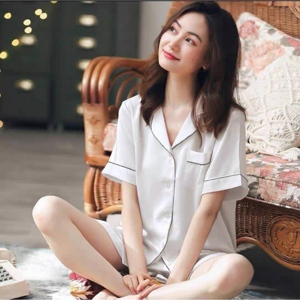 Bộ Pijama nữ cộc tay quần đùi hàng cao cấp, phụ kiện thời trang MAIKA | BigBuy360 - bigbuy360.vn