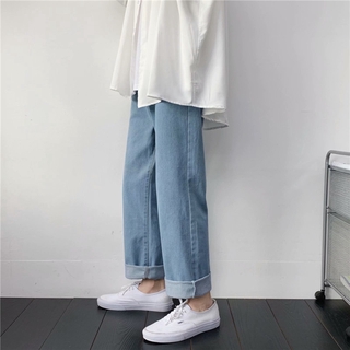 Quần Jeans Dài Ống Đứng Thời Trang Hàn Quốc Cho Nam Size S-2Xl