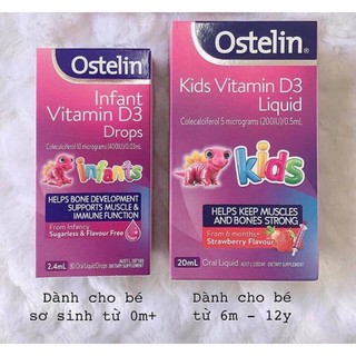 Bổ sung vitamin D3 Ostelin