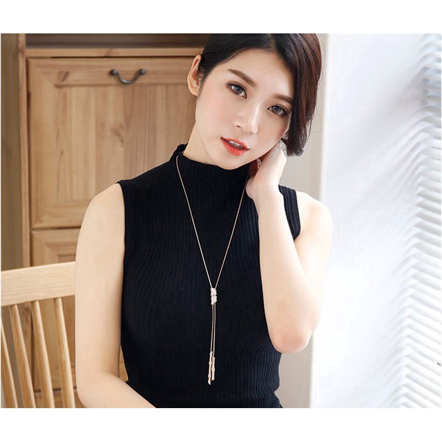 Vòng cổ dài ETRENDY đính đá thời trang cho nữ