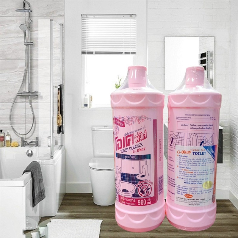 NƯỚC TẨY BỒN CẦU NHÀ VỆ SINH OKAY THÁI LAN 960 ML.