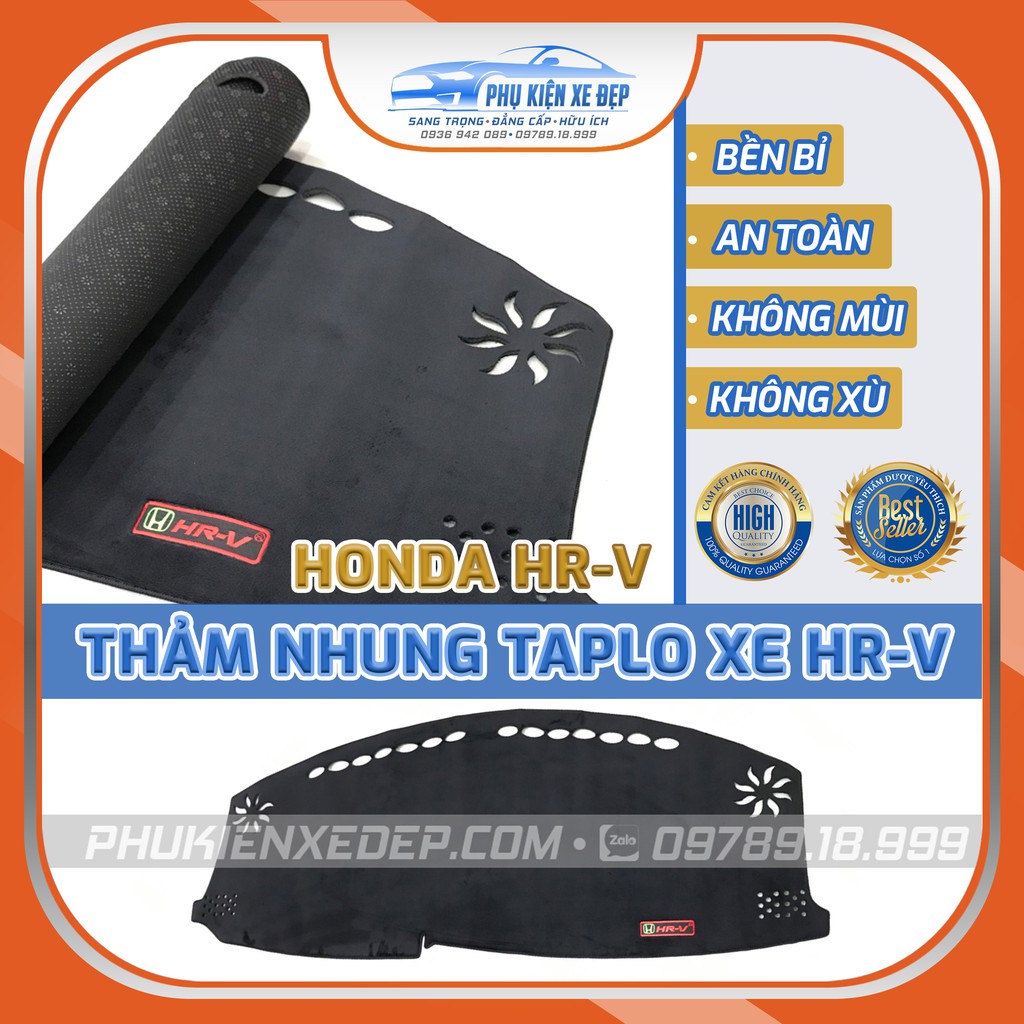 Thảm taplo ô tô lông cừu HÀNG LOẠI I xe HONDA HRV [ MỚI NHẤT] chống nóng có 3 lớp chống trượt