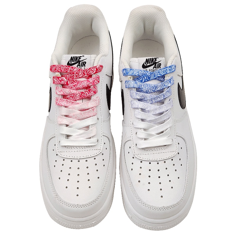 Aj1 Air Force No. 1 AF1 Dây Giày Cổ Cao Thấp In Họa Tiết Hoa Màu Đen / Đỏ / Vàng / Hồng / Gradient Sáng Tạo Hợp Thời Trang Cho
