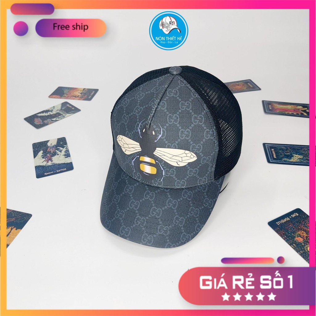 Nón kết gc thú Mũ lưỡi trai Gc ong màu đen thời trang nam nữ cao cấp cực đẹp (Nón Thiết Kế)
