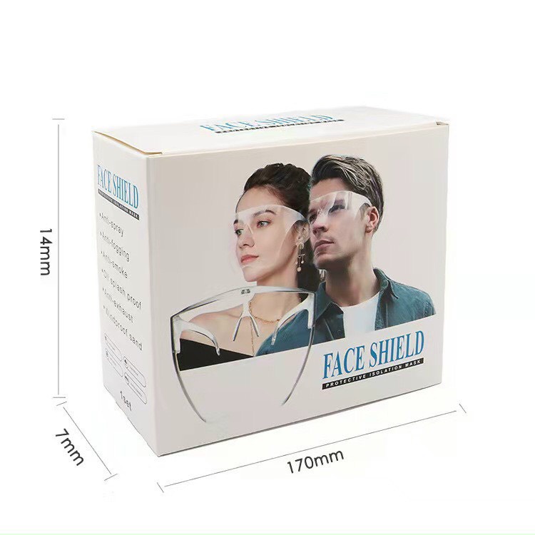 Kính phòng dịch FACE SHIELD chống giọt bắn che hết khuôn mặt , bảo hộ chống bụi gió đi đường