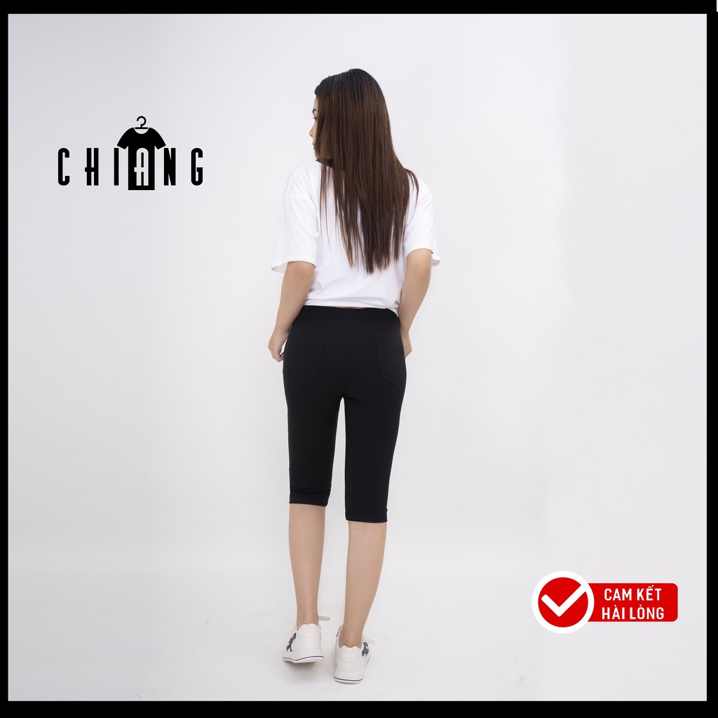 Quần Legging Lửng Qua Gối Vạch Đỏ CHIANG Chất Umi Co giãn mềm mịn thoáng mát không xù lông F13 | BigBuy360 - bigbuy360.vn