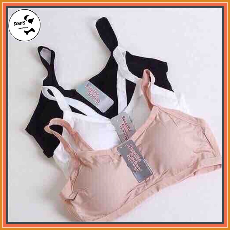 Áo bra học sinh - Áo 3 dây học sinh. Màu: đen, da, trắng. By SUMO Underwear.