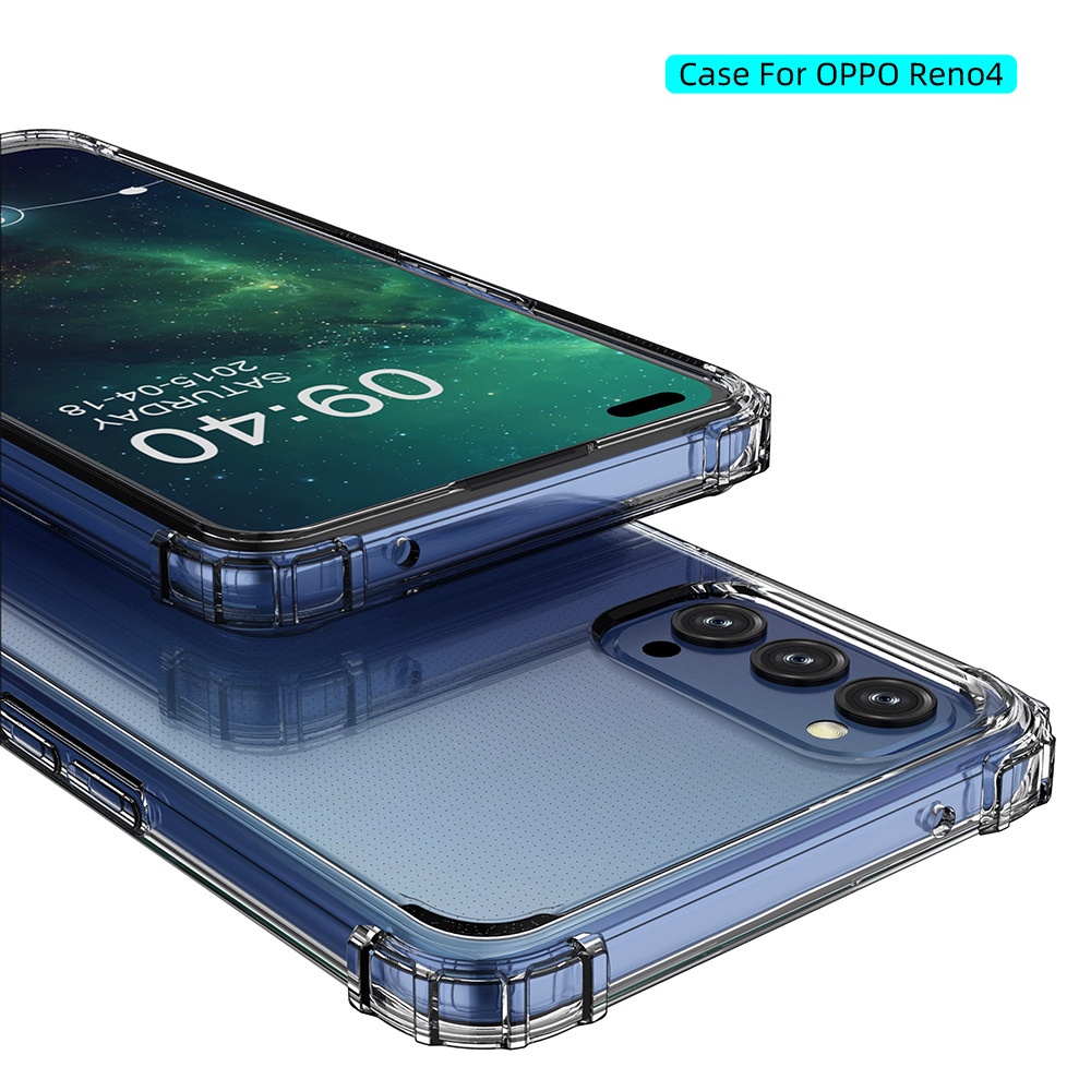 Ốp Oppo Reno 5 Reno 4 Reno 4 Pro Reno 2 Reno 2F Reno 2Z Reno 3 Trong Suốt Chống Sốc Chống Rơi Vỡ