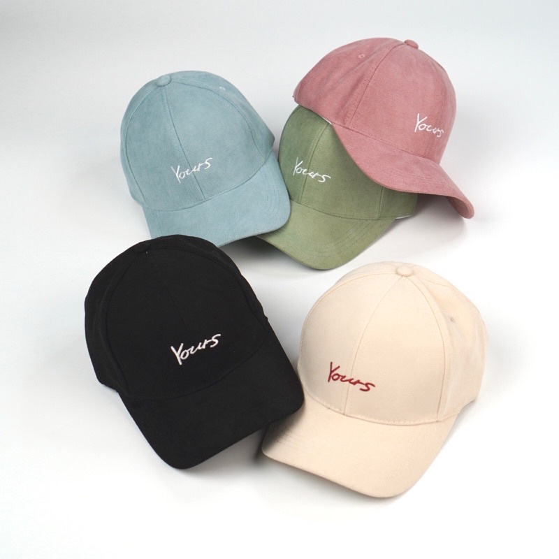 Mũ lưỡi trai nhung YOURS ulzzang form unisex Nam Nữ
