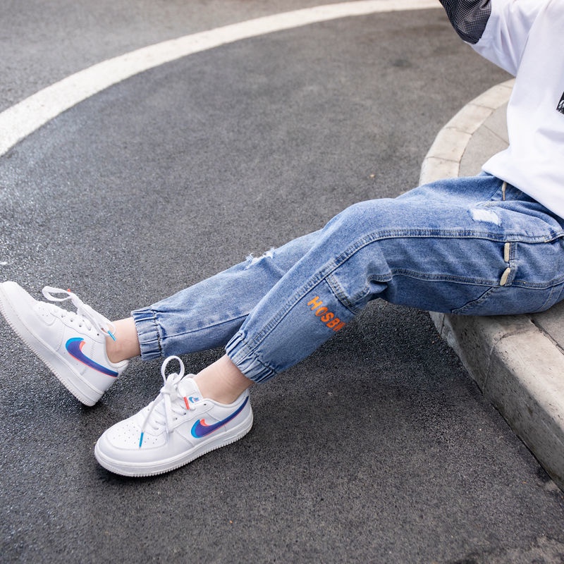 Quần jean dài bé trai size đại mẫu mới 2022 phiên bản hàn quốc mùa hè mùa xuân cá tính Bosskids-QDBT12722